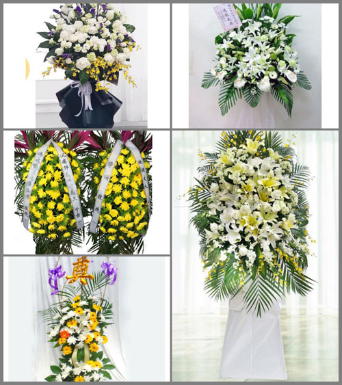 新疆伊犁州奎屯市火车站街道白事花篮预定